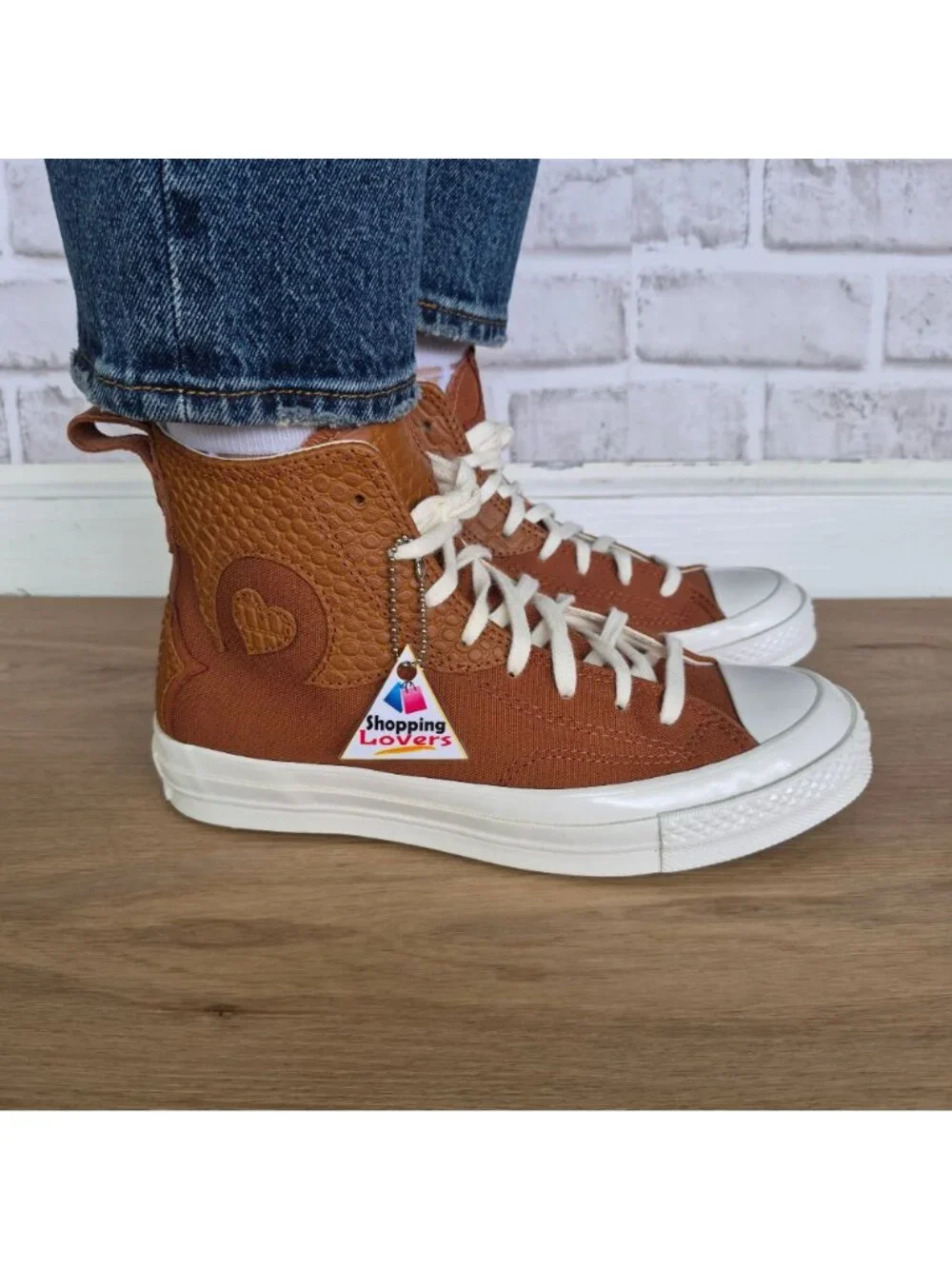 ⭐Converse Chuck 70 High size 6.5 Men's shoes Sneakers Brown White A10334C - Picture 5 of 11